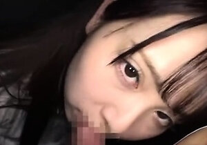 Great close up in japanese teen blowjob pov