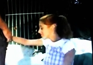 Babysitter Sucks a Big Cock Deep Throat on Webcam