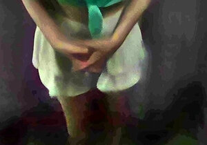 Lovely Japanese teen gives a hot oral service in pov