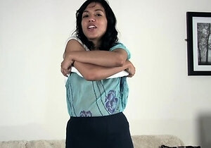 Redhead Nerdy Teen With hairy pussy Masturbating