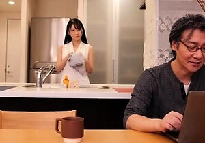 Small titted asian beauty giving blowjob