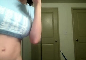 Close up teen pussy gaping action