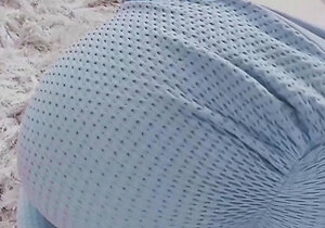 Skinny blonde teen enjoys sex with three guys