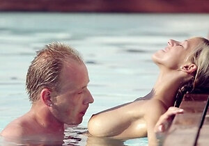 beautiful sex near the pool