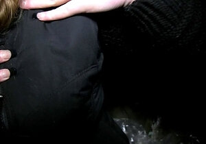 Amateur Teen Blowjob Under the Cover