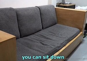 Amateur Asian teen sucks a big cock