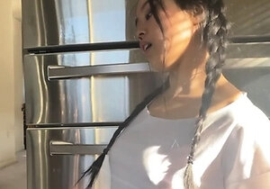 Pretty Japanese teen solo masturbation Uncensored