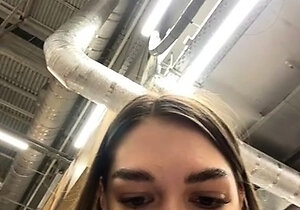 Cute brunette teen outdoor sex in public sex adventures