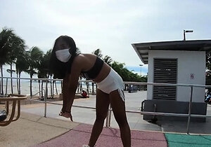 Cute Thai amateur teen with a boyfriend