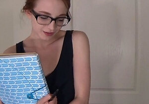 Redhead Teen In Stockings Webcam Toying