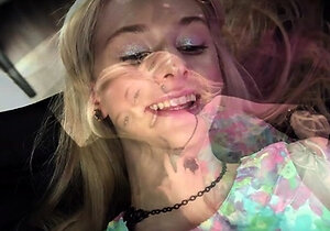 Sweet petite blonde going naughty