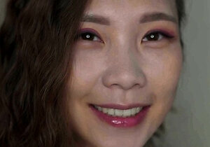 Asian Sweet Teen black sock masturbation