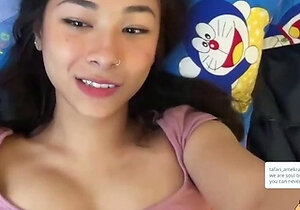 Asian teen anal cavity toyed with on top of the desk