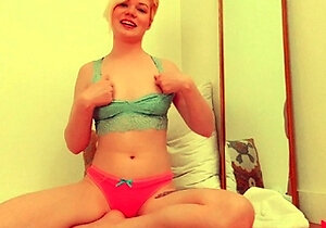 Blonde Teen Solo Masturbating On Webcam