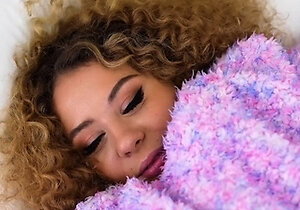 Stepbrother catches his stepsister Allie Addison in the lie