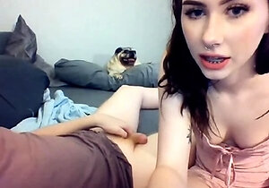 Hot teen slut get creampie after blowjob and hard pounding