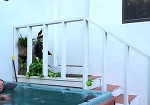Fuck The Mom And Her Daughter In The Hot Tube