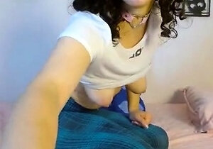 Shy brunette homemade amateur webcam teen