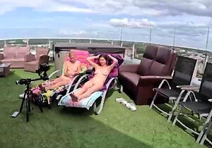 Bleika &amp; Josie Fresh - Josie And Bleika Rooftop Naked