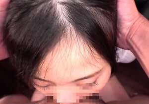 Japanese teen blowjob with creamy mustache