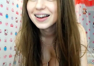 Amateur real small titted party teen slammed in gym class