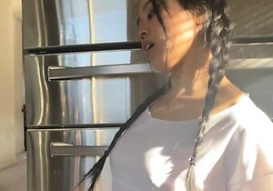 Pretty Japanese teen solo masturbation Uncensored