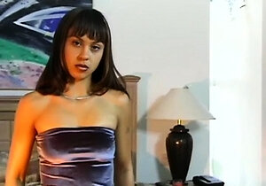 Brunette teen swallowing cum in POV blowjob