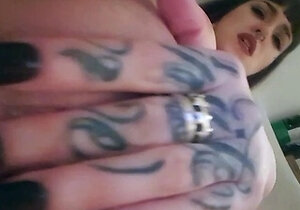Sweet beauty masturbating on webcam close up
