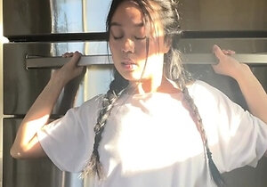 Pretty Japanese teen solo masturbation Uncensored