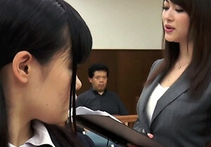 Japanese Teen In Uniform Banged Sideways