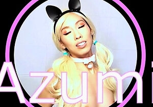 Horny japanese teen satomi stuffs herself with toy