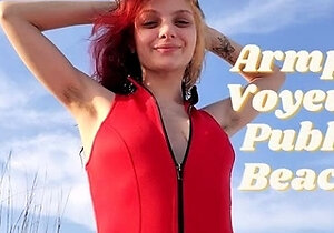SKFETISH - Armpit Voyeur Public Beach
