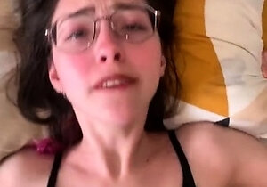 Jessy funny amateur teen brunette toying