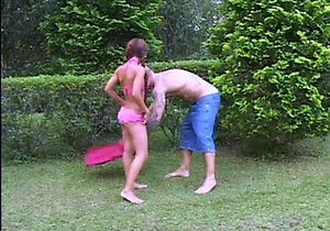 Horny anal teen brunette