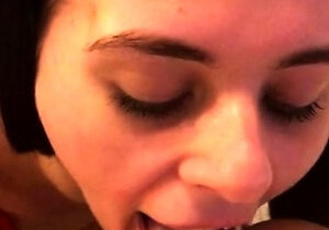 Small titted brunette amateur anal nailed at home