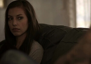 Small tit brunette teen fucks a big cock