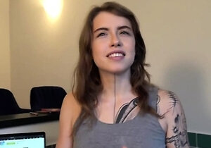 Amateur teen Blowjob with hardcore drilling