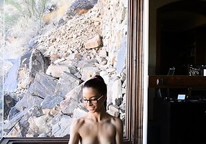 Anessa adorable brunette teen fingering and fisting pussy