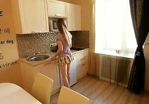 Small titted teen from EU masturbating