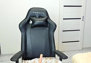 Amateur young teen solo masturbation on her livingroom