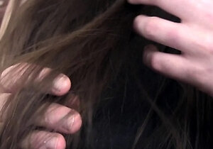 Latina Teen Fingering Hairy Pussy