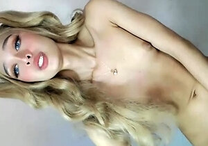 Blonde Teen Solo Masturbating On Webcam