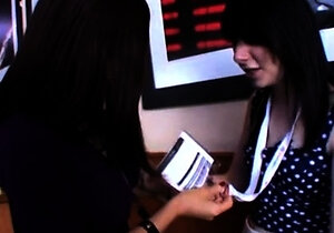 Lesbian teen mistress with big boobs